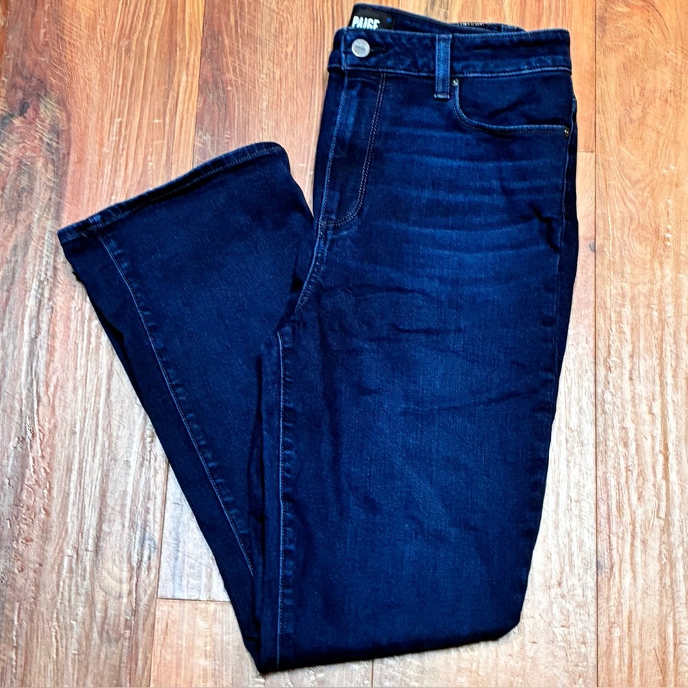 Paige Claudine High Rise Ankle Flare Dark Wash Jeans Size 31